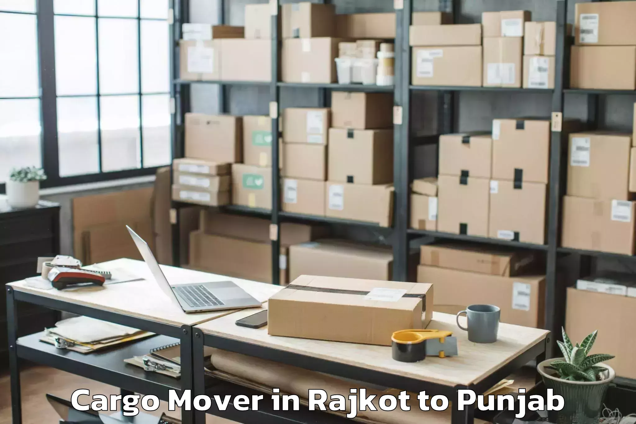 Easy Rajkot to Firozpur Cargo Mover Booking